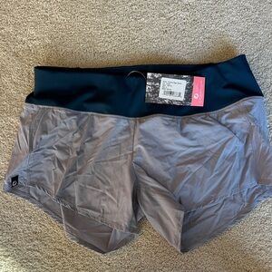 Women's Gray and blue Athletic Shorts